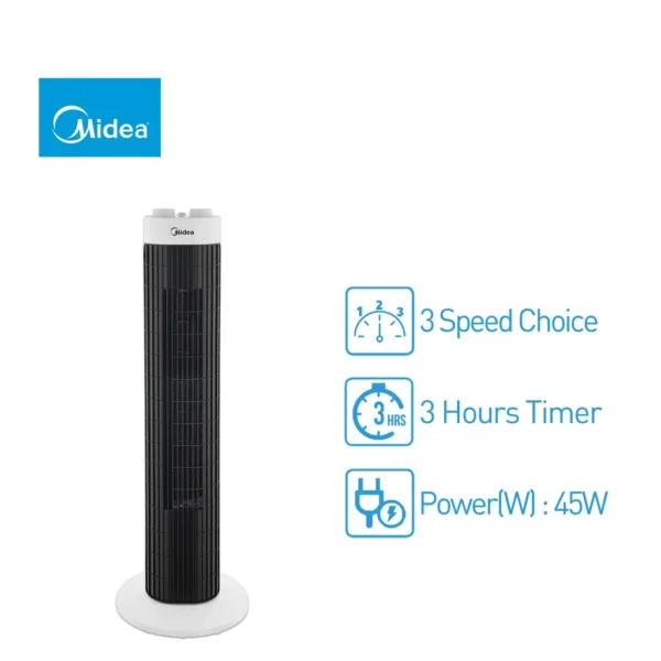 2aa3592877ba1641d662208472e9fad5 Midea MTF-101K 3 Speed Level Tower Fan