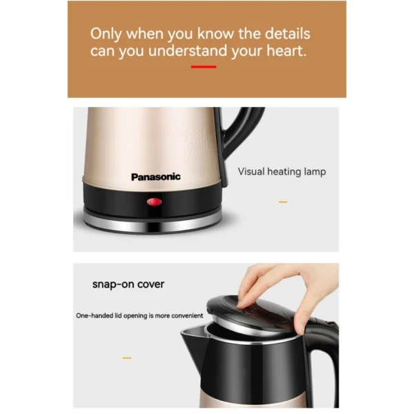 Panasonic 2.5Lelectric Kettle Stainless Steel Kettle